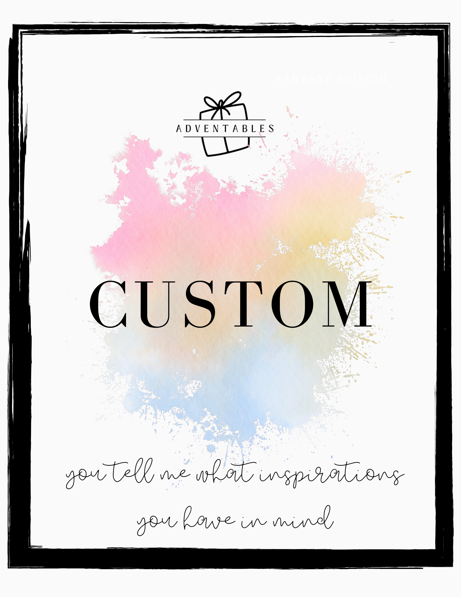 CUSTOM COUNTDOWN ADVENT CALENDAR Adventables